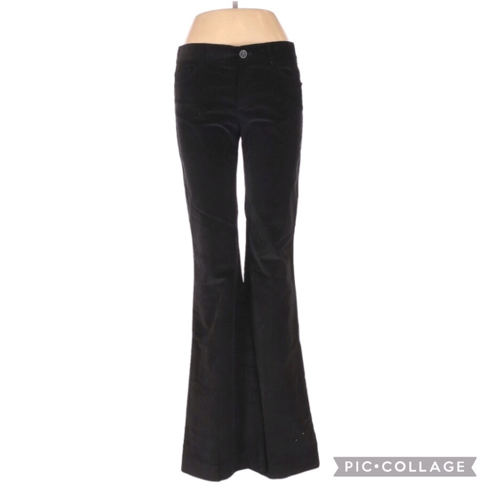 Theory Velvet High Rise Flared Dress Pants
